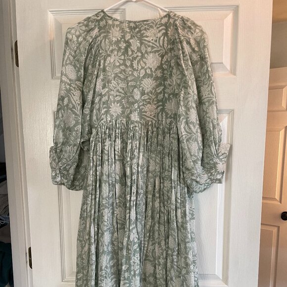 Daughters of India Kyra Midi Dress ~ Jade size S - Picture 2 of 6